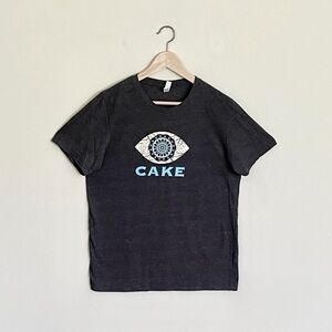 Cake Jetlag Eye Graphic Charcoal Band T Shirt Adult size Medium